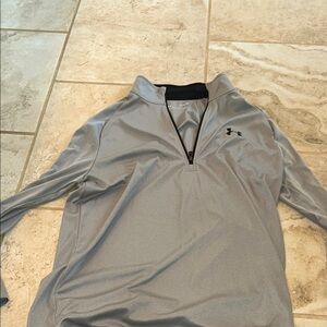 Under Armour Gray Lightweight Shirt Jacket with Moisture-Wicking Fabric